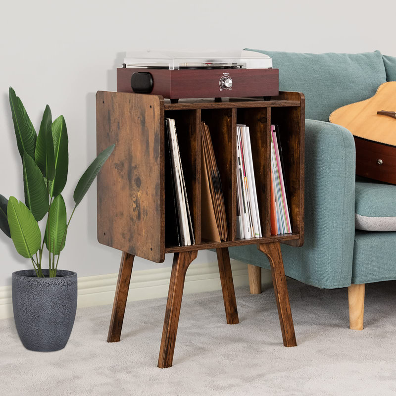 Record Player Stand, Brown