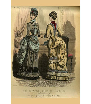 " Newest French Fashions 1884 " Print