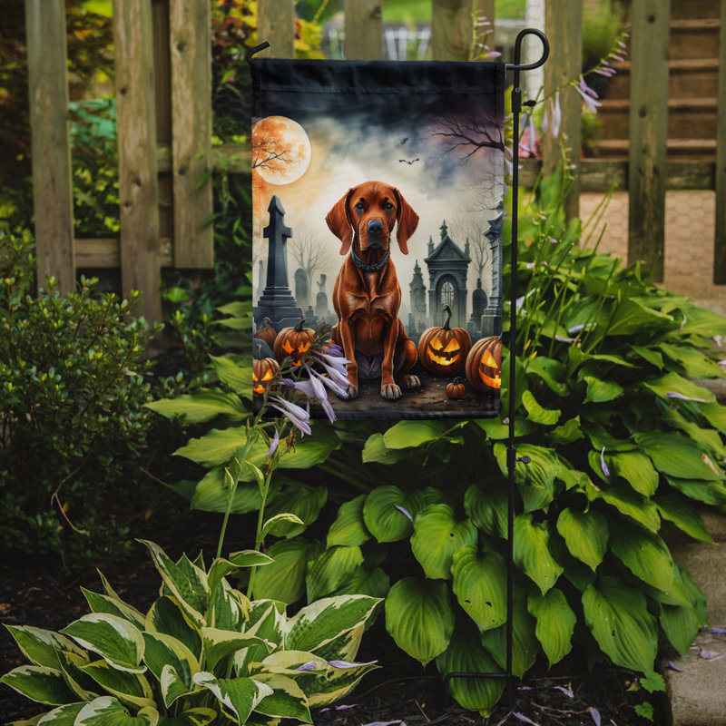 Drapeau d'Halloween Vizsla Spooky