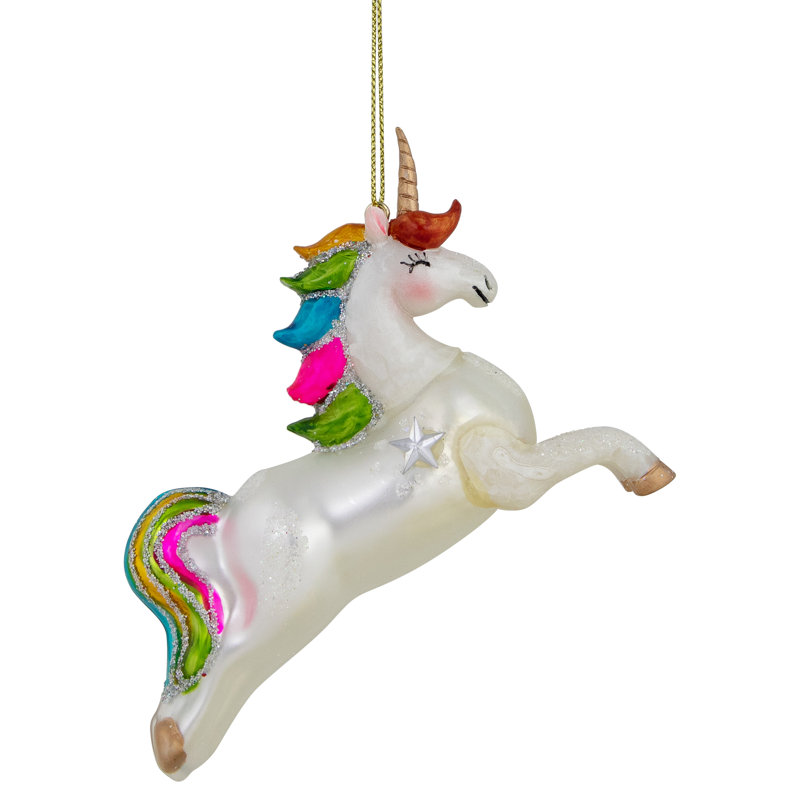 3.5'' Glass Hanging Figurine Ornament