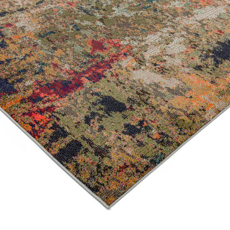 Modern Easy To Clean Abstract Rug For Dining Room, Rectangle 80 x 150cm