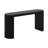 Curved Design Console Table With Unique Vertical Stripe, Suitable For Living Room, Study, Or Entrance | Gift Idea-119412005
