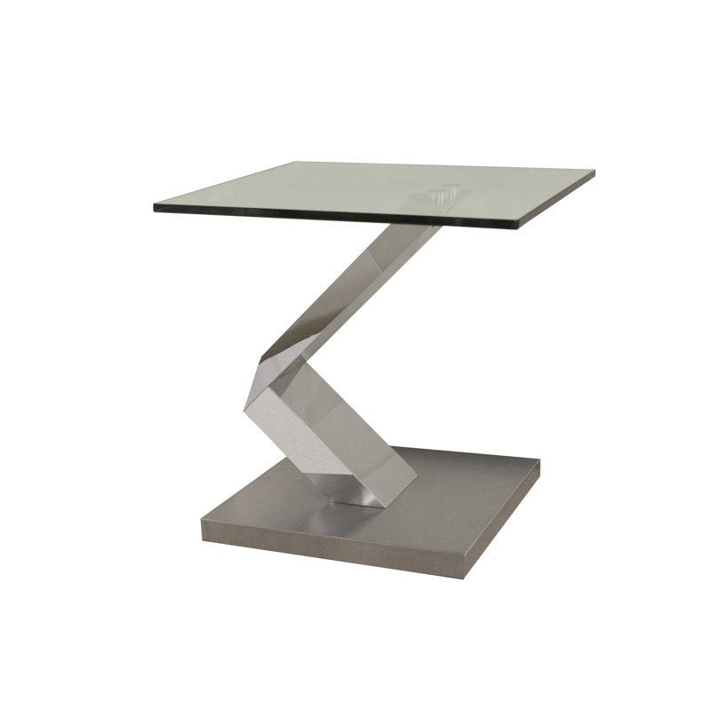 Askov Glass Top End Table