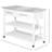 HOMCOM Kitchen Island With Stainless Steel Top-588042429