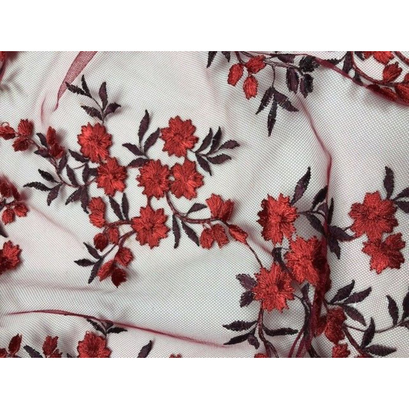 Fabric, Burgundy