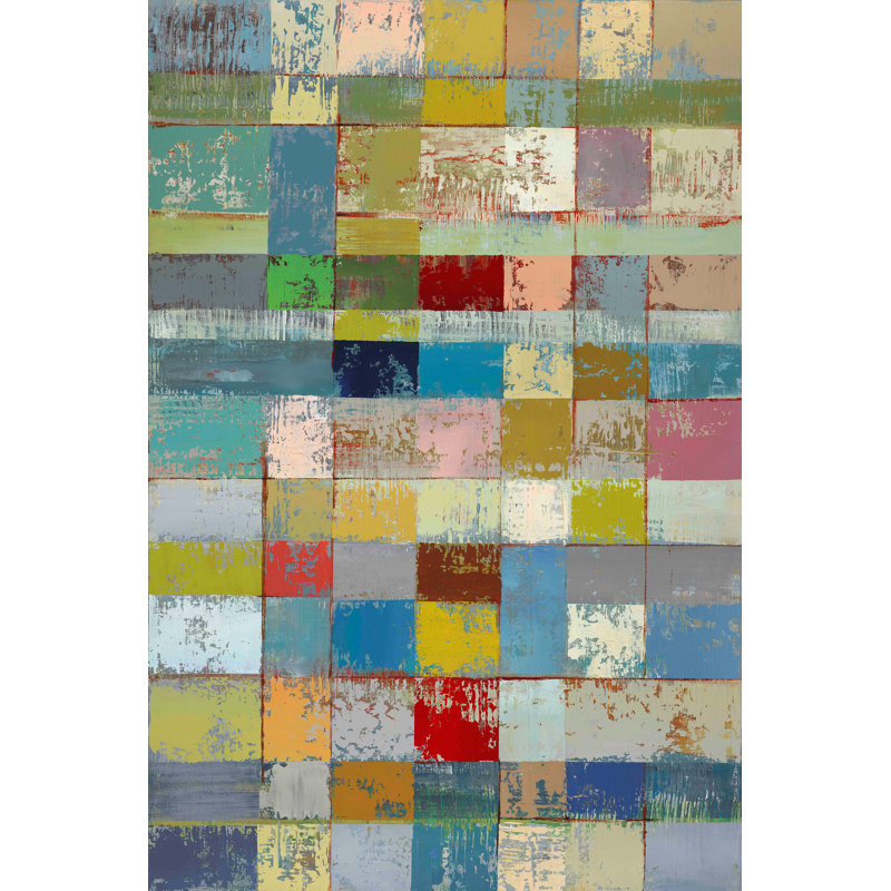 "color pattern i" par julie joy, reproduction d’art sur toile tendue, H 24 po x l 16 po