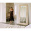 Suna 35 in. x 79 in. Natural Stone Marble Rectangular Framed Mirror