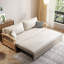 Canapé-lit causeuse 100% polyester beige-130067712