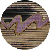 Aadi Striped Hand-Knotted Wool Brown/Tan Area Rug