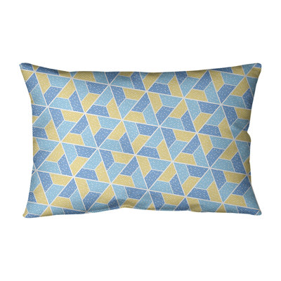 Coussin lombaire géométrique intérieur / extérieur Katelyn Elizabeth Trapezoids