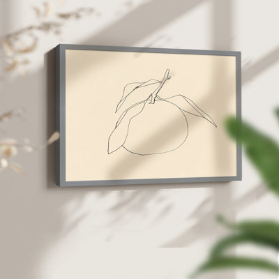 «Citrus Contour I», reproduction encadrée