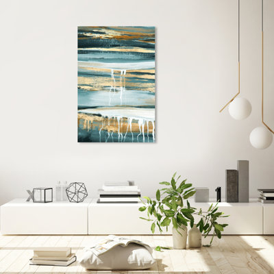 " Abstract Lovely Teal Skies "