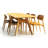Currant Extendable Trestle Dining Set-433471334-433471257