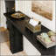Console triangulaire, canapé, table d'entrée moderne