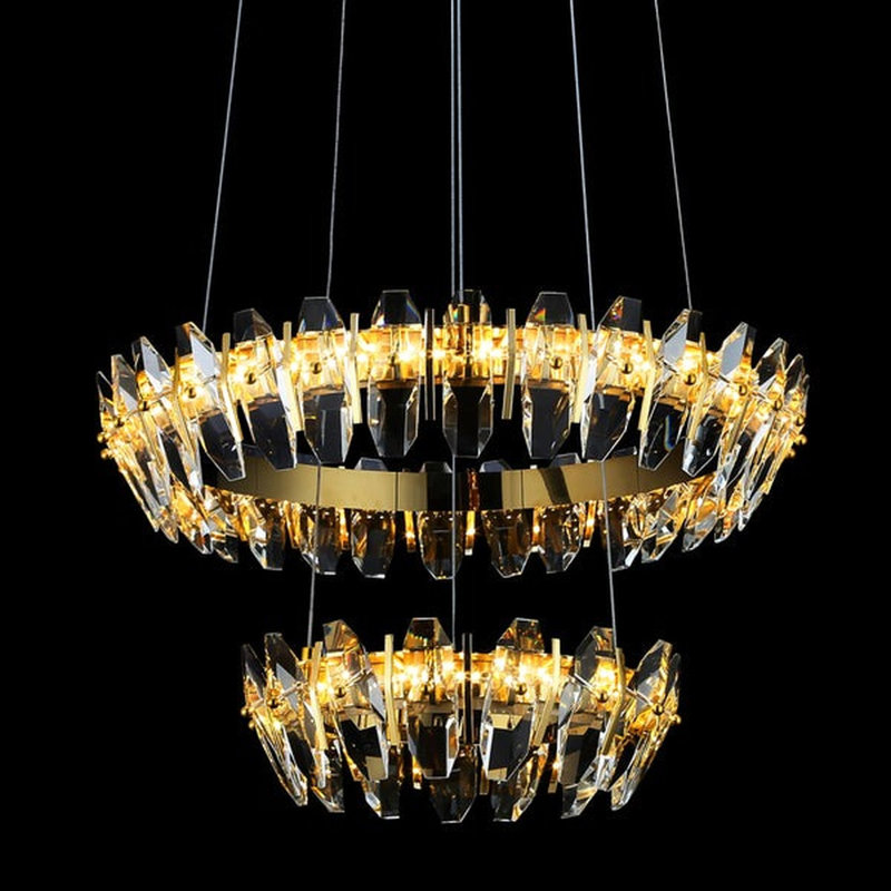 Lustre à 2 lumières Kolivas, H 5 po x l 32 po x P 32 po