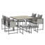 Steel Patio Dining Set Table,
