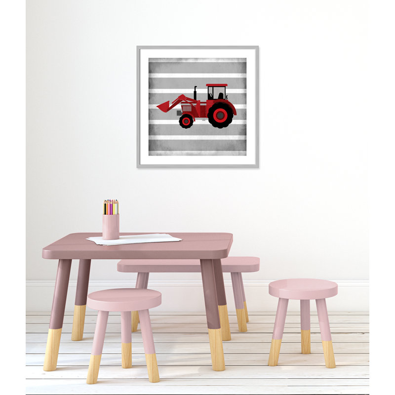 en adhésif rouge 3 pi, H 26,5 po x l 26,5 po x P 1,18 po, Encadré de boîte argent