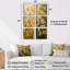 «Yellow Poppies Whispers Of Joy» - ensemble de 6 reproductions d'art mural coquelicots-129291620-129291627