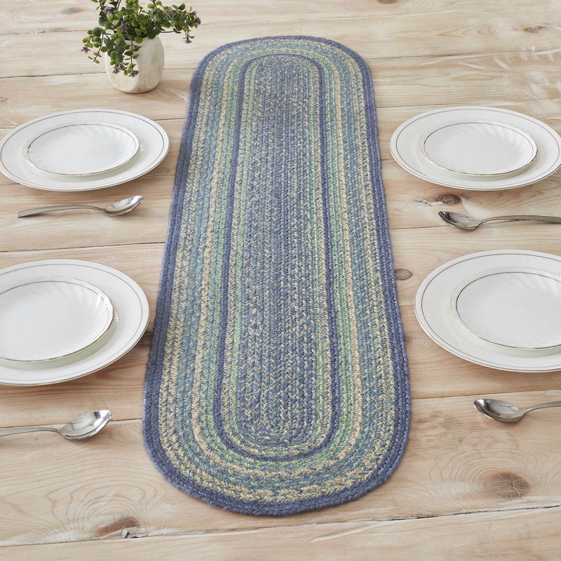 Tapis de couloir Milja, L 48 po x l 12 po, Vert
