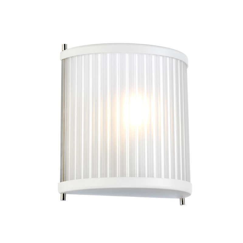 Corona 1 Light Sconce, White