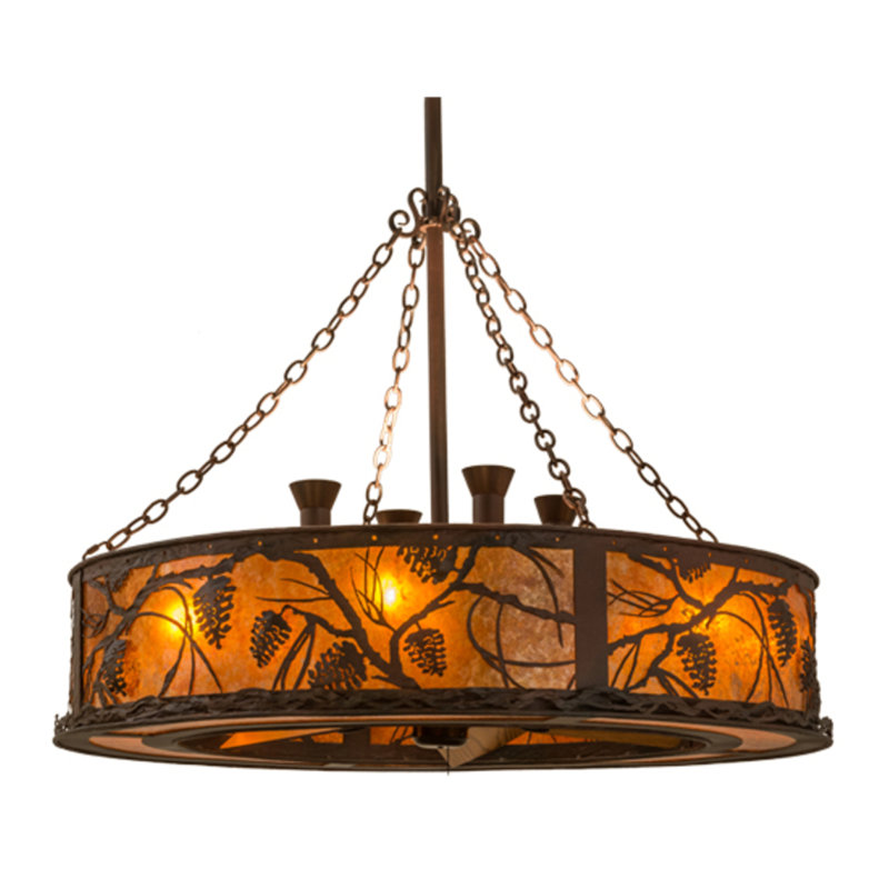 Whispering Pines Downrod Ceiling Fan