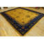 Antique Art Deco Room Size Wool Blue Navy, Yellow Rug