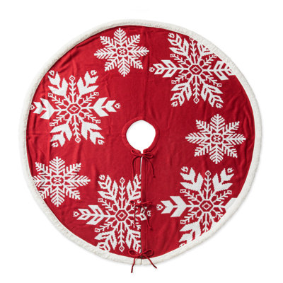 Machine Washable Snowflake Christmas Tree Skirt