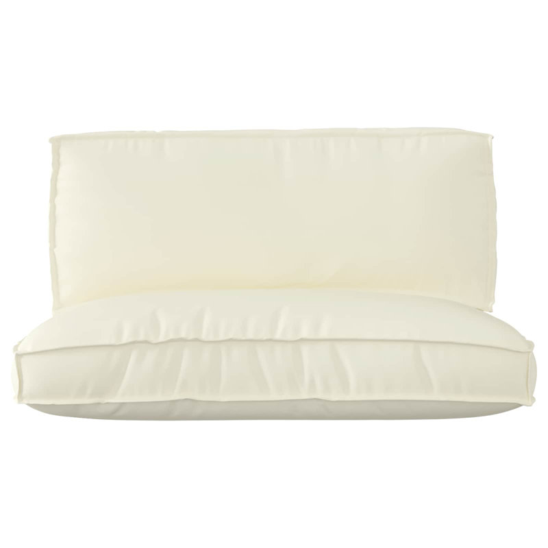  Ensemble de coussins 2 pièces Pallet, Crème