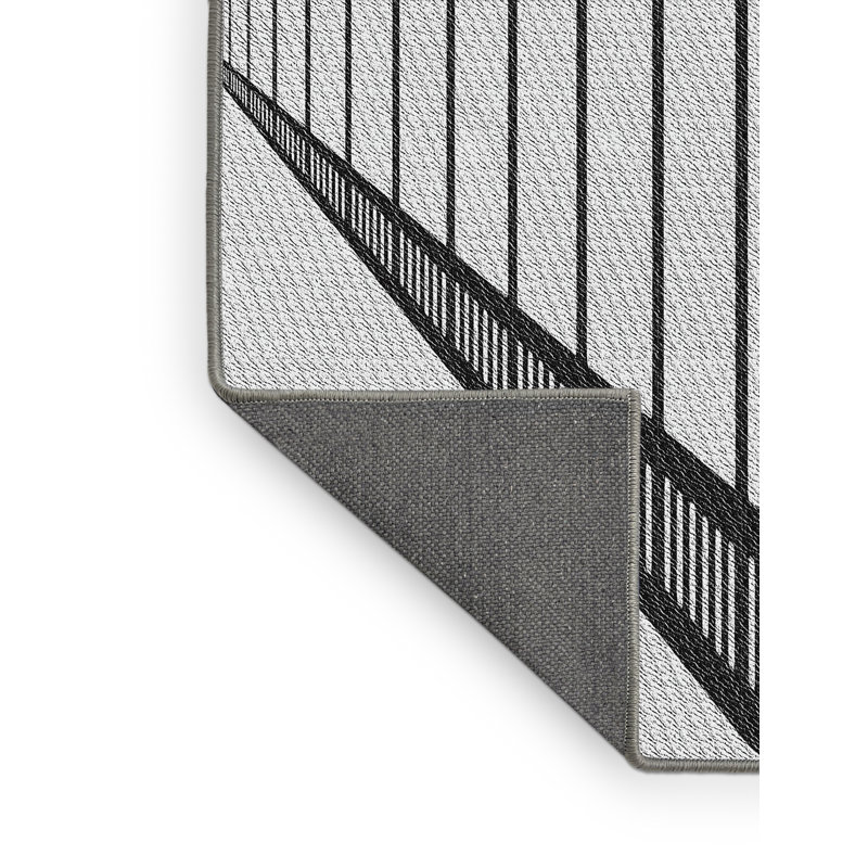 Tapis gris Hartwell, Rectangle 5 pi x 7 pi