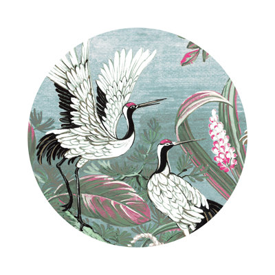 Summer Palace Vegan Leather Round Pebble Placemat