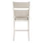 De 2 chaises à hauteur de comptoir de style moderne avec structure et siège rembourré texturé gris