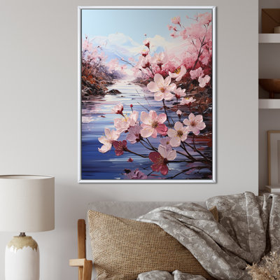 Cherry Blossom Flower Meadow sur toile