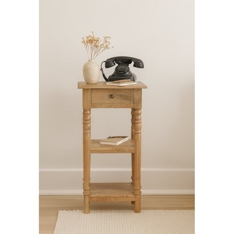 Solid Wood End Table