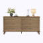 Commode double 6 tiroirs en bois pour chambre à coucher-1003016595