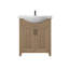Meuble-lavabo simple 30 po avec plateau en céramique Boesch-2075870933