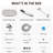 14" Dual Square Shower Head Combo, Rain Shower Head, 3-Way Diverter, 71" Extra Long Hose-119450872