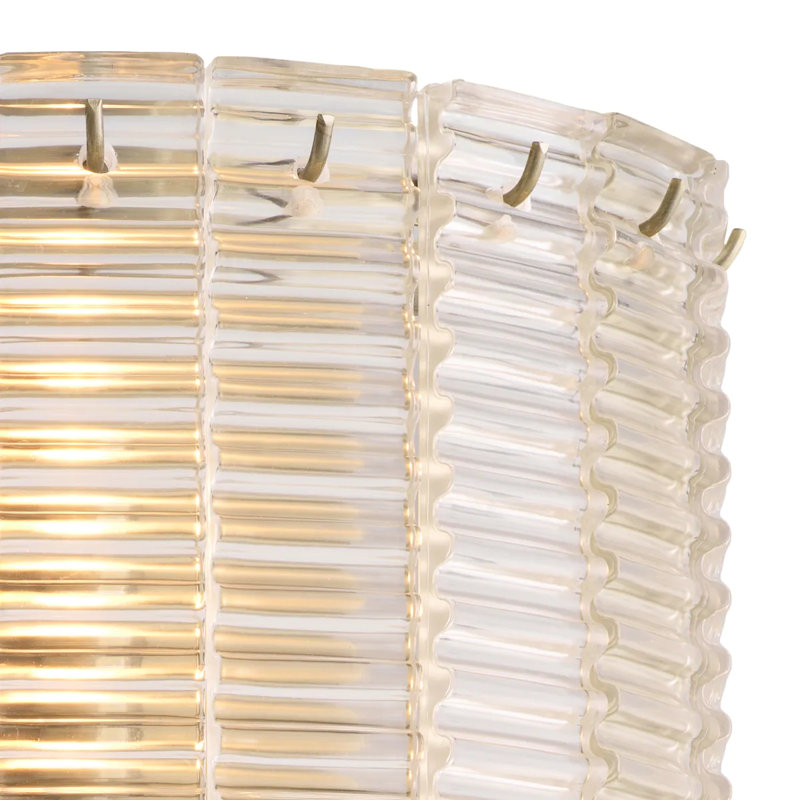 Met X Eichholtz 3 - Light Flush Mounted Sconce, Clear