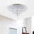 21 Light Flush Mount Ceiling Light – 36-Inch Wide Chrome Finish with Crystal Accents, Bright Ambient Lighting for Hallway, Kitchen, or Bedroom