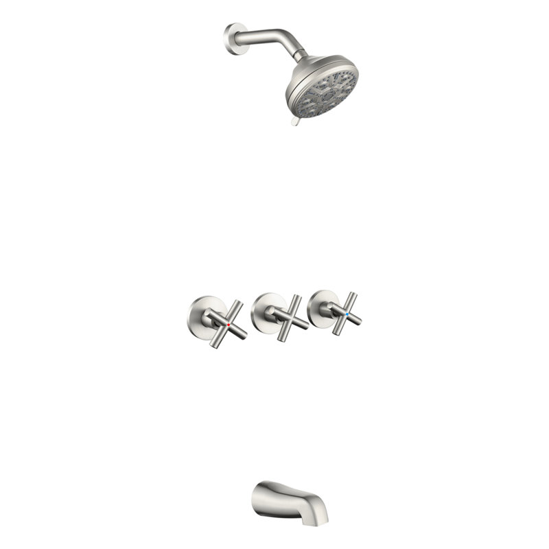 Tub & Shower Faucet, Brushed Nickel