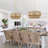 21-Inch 4-Light 2-Tier Hand-Woven Dimmable Drum Chandelier with Adjustable Height and Brass Finish