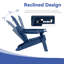 Ensemble de 4 chaises Adirondack réglables Hdpe-1664118200