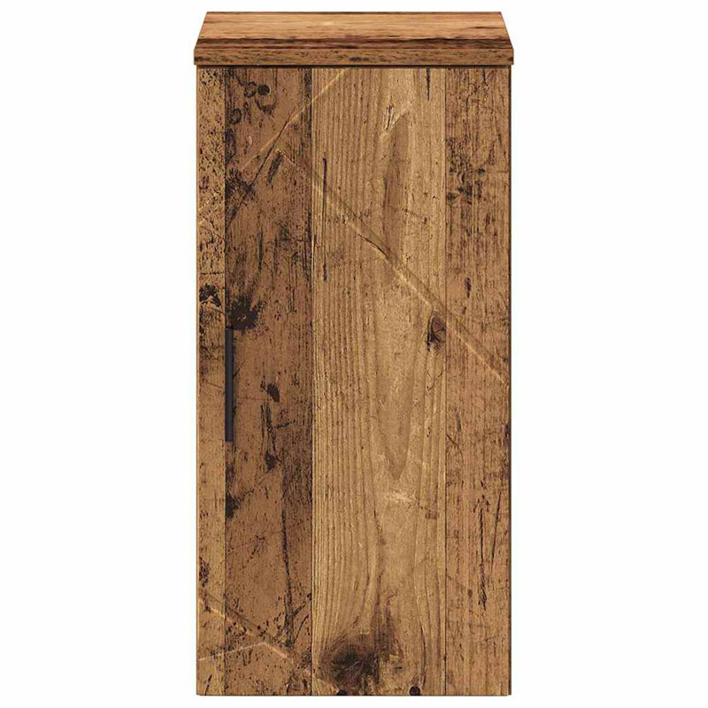 30cm Wall Mounted Bathroom Vanity Base Only, Old Wood