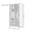 Armoire simple en bois massif de rotin