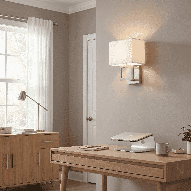 Caitlyn 1-Light Dimmable Candle Wall Light in Satin Gold, Satin Gold