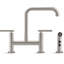 Kohler Purist® Two Handle Deck-Mounted Bridge Kitchen Sink Faucet with Pull Out Side Sprayer-6671595