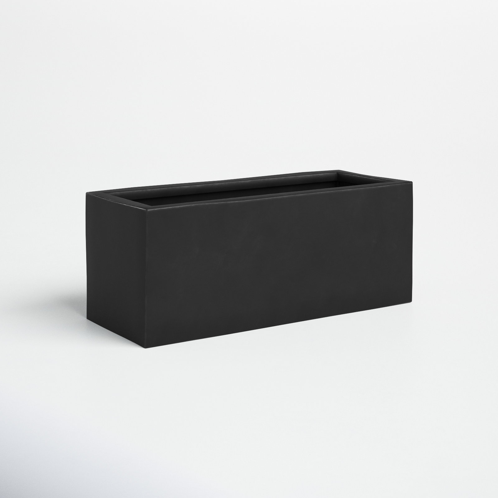 Connoisseur Handmade Planter Box, Black, 8" H x 20" W x 8" D