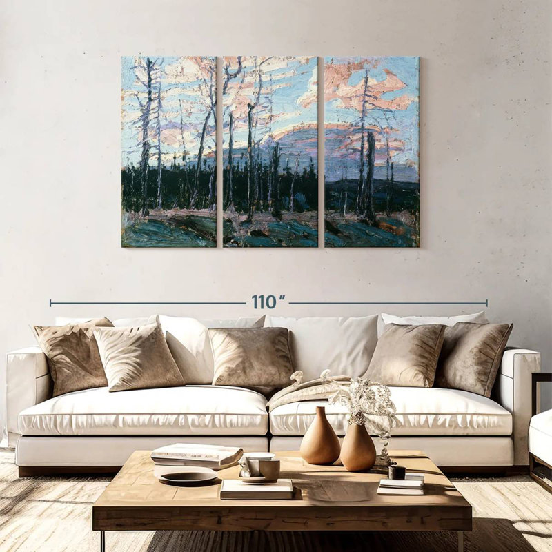 Avery Terre brûlée au coucher du soleil, H 48 po x l 74 po