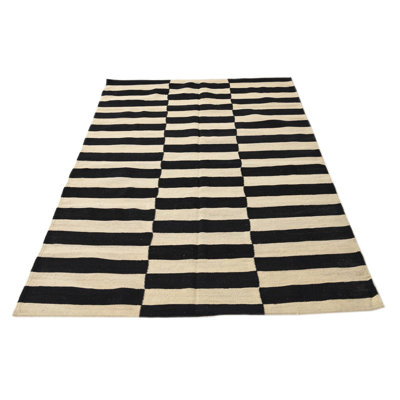 Tapis noir et blanc Jessen