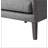 Grey Fabric Side Chair with 4 Legs