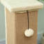 Cat Scratching Post with Vertical Sisal Rope Ball Plush 81cm Beige